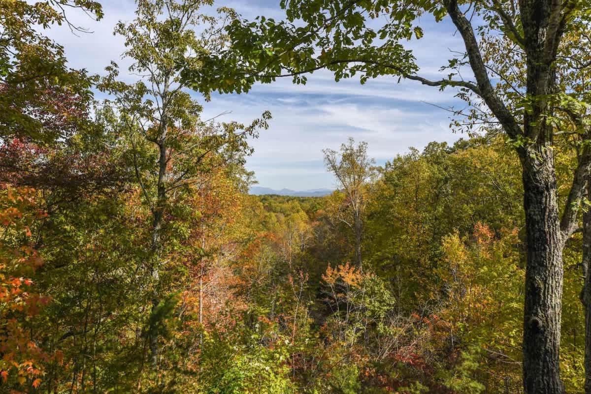 View! Cozy, Private, Fireplace, Hot Tub Log Cabin, Honeymoon! Sevierville Zewnętrze zdjęcie